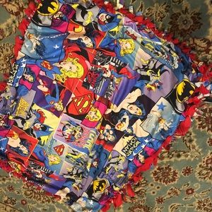 Superhero baby blanket